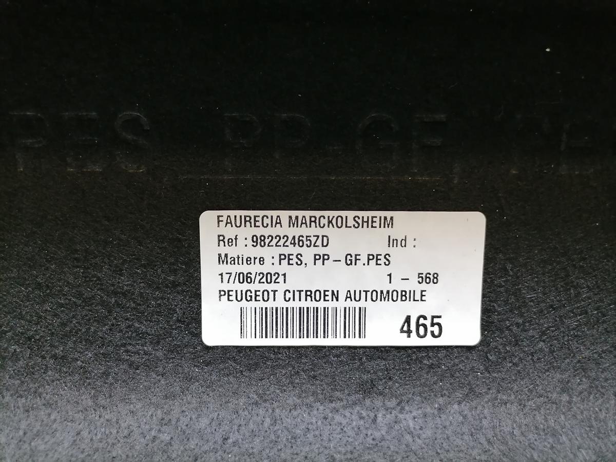 Peugeot 308 original Hutablage Abdeckung Kofferraum Flie&szlig;heck Bj.2021